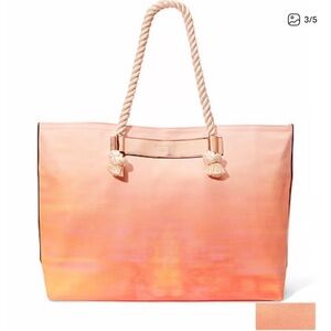 Victorias Secret Orange Ombré Tie Dye Tote Bag